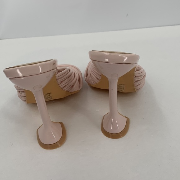 Superdown Eva Martini heel slide shoe square toe pink sandal strappy new 7 - Picture 6 of 8